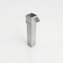 Traditional Aluminium Downpipe 72x72mm x 3m Eared Socket — RAL 9006