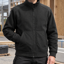 Heavyweight Fleece-Lined Work Sweatshirt Jacket, Reinforced - Black
