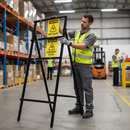 Rosy Brown Premium Mini Quick Fit Sign Frame for Temporary Traffic Management