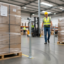 Dark Gray Premium Ready-Made Guardrail End Post with Galvanised Finish and Adjustable Dimensions