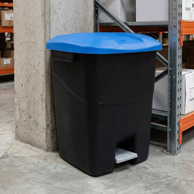 Pedal Bin 50–60 Litre Polypropylene with Colour-Coded Lid
