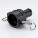 Cam Lever Hose Coupler 1/2" Barb x 3/4" – Polypropylene (view 2)