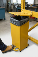 20 litre steel fire retardant sackholder with pedal lid