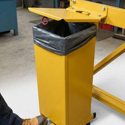 20 litre steel fire retardant sackholder with pedal lid
