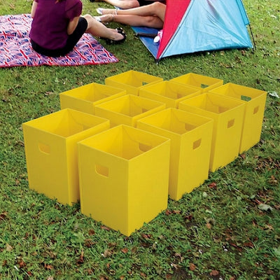 Flat Pack Corrugated Polyethylene Litter Bin – Pack of 10