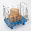 300kg Capacity Mesh Trolley with Half Drop Side (view 2)