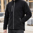 Anti-Pilling Fleece Work Jacket with Extended Rear Panel - Black (view 2)