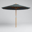 2.5m parasol with weighted base, UV resistant polyester