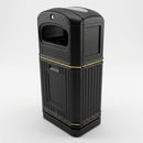 72 Litre Slimline Heritage Outdoor Litter Bin Polyethylene