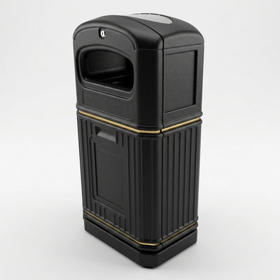 72 Litre Slimline Heritage Outdoor Litter Bin Polyethylene