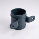 Traditional Downpipe Spare Socket 63mm Dia with Eared Fixings — RAL 7016