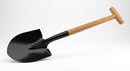 Round Mouth Shovel with Wooden Shank (view 2)