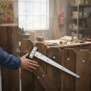 Premium Heavy Duty 450mm Tee Hinges - Corrosion-Resistant Zinc for Garden Sheds and Gates