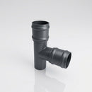 Traditional Aluminium Downpipe Branch 76mm Diameter — RAL 7016 / 92.5 Degrees