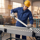 Rosy Brown Premium White PVC Square Tube 23.5 x 1.5mm x 1m - Durable and Versatile