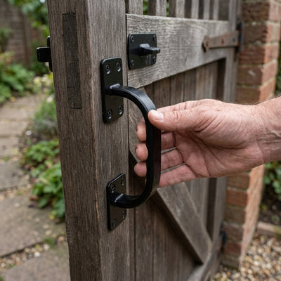 Pull Handle 8" Black for Gates and Doors