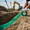 Dark Slate Gray High-Performance Underground Warning Tape 150mm x 365m for Safety