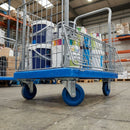 300kg Blue Mesh Surround Security Truck – Half Drop Side