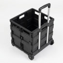 Black folding box truck 35kg capacity 350×395×330mm (view 2)