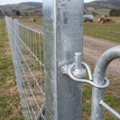 Galvanised 4" x 4" Square Hang Post for 53" Fencing