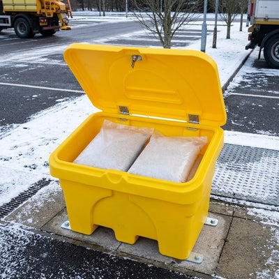 200 Litre Lockable Grit Bin with Forklift Channels