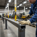 Dark Slate Gray Premium Metal End Cap for 25mm Square Tubes - High Quality Finish