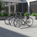 Dark Slate Gray Premium Single Sided Bike Rack - Accommodates 2-6 Bicycles