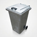 240 litre galvanised steel wheelie bin (view 2)