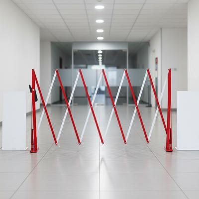 Expandable Safety Barrier 2.5m Heavy Duty Aluminium Construction Site