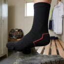Merino Wool Terry Work Socks 2-Pack - Black