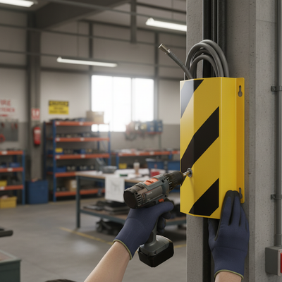 Premium Wall Mounted Cable and Hose Protector for Indoor Use