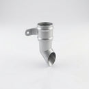 Traditional Aluminium Downpipe Shoe 63mm Diameter — RAL 9006