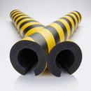 1000mm Pipe Protection Guard 70-100mm diameter black/yellow (view 2)