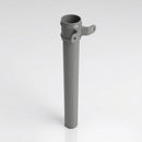 Aluminium Downpipe Length Eared Socket 63mm Dia x 3m — RAL 7037