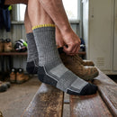 Merino Wool Work Socks with Reinforced Toe and Heel - Black