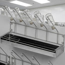 Stainless Steel 5-Bottle Urinal Drainage Rack with Drip Tray