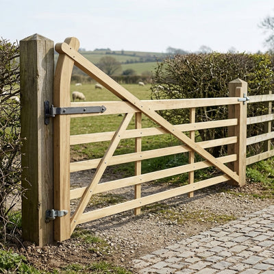 Estate Gate 3.66m (12ft) Softwood Construction