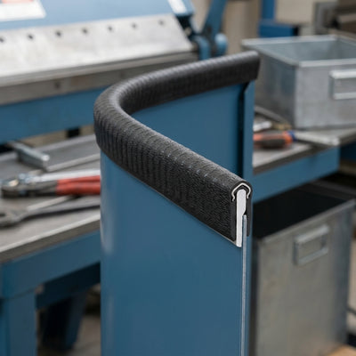 Steel-Reinforced Grip Edge Trim 14.5x10mm for 1-4mm Panels - 50m PVC