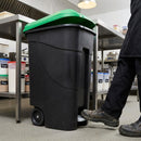 80 litre pedal-operated wheeled bin polypropylene