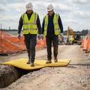 Rosy Brown Premium Yellow Rubber Non-Slip Pedestrian Mat - 1200mm x 800mm x 22mm