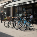 Gray Premium Galvanised Steel Bike Rack - 2 to 5 Bike Capacity