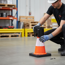 Dark Gray Premium Post & Base Collar for Safety and Recycling Stations