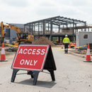 Light Gray Heavy Duty Access Sign 1050x750mm with Robust Design