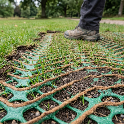 Grass Protection Mesh 2m × 10m, 13mm, 1800g/m² – Non-Slip