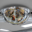 800mm diameter quarter-sphere safety mirror, 180° convex view