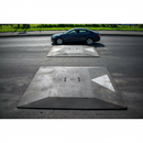 Dark Slate Gray High-Performance One Piece Rubber Speed Cushions for Traffic Control