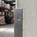 Grey Aluminium Corner Guard with Right-Angle Profile