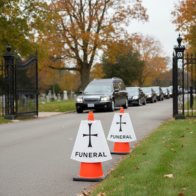 Premium Replacement Funeral Cone Sleeve - 500mm & 750mm