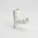 Traditional Aluminium Downpipe Branch 76mm Diameter — RAL 9016 / 112.5 Degrees