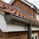 Deepflow Aluminium Gutter Length 130mm × 3m — RAL 7022 (in use)